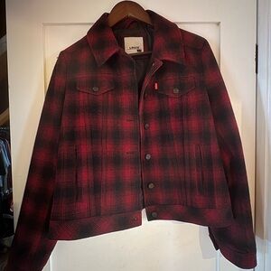 Levi's Red and Black Checkered Jacket